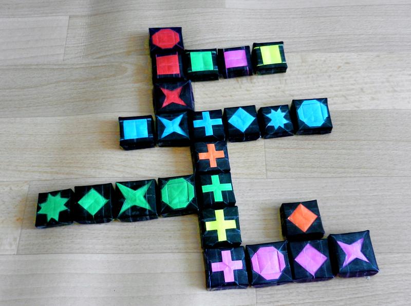 Qwirkle spel van papier