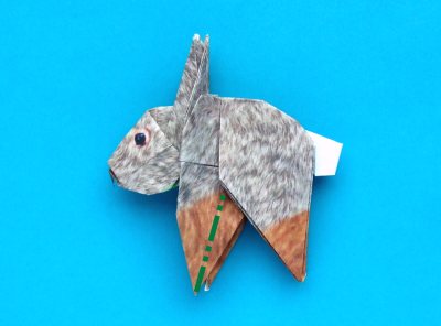 origami rabbit diagrams