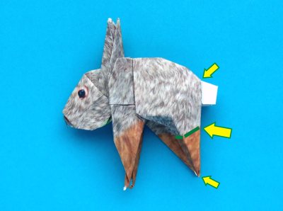 origami rabbit diagrams