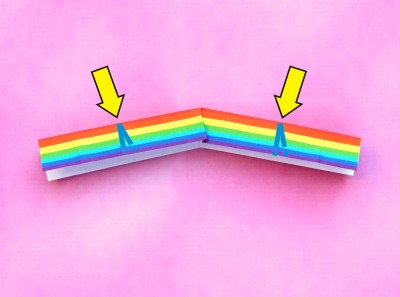 een regenboog van papier maken