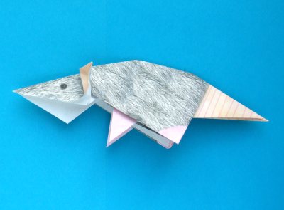 een rat van papier knutselen een rat van papier knutselen