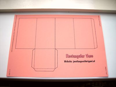 papieren vaasje papieren vaasje