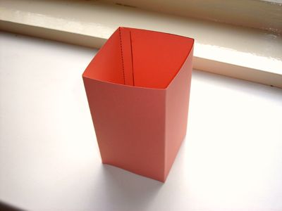 a paper vase