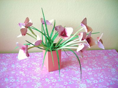 a paper vase