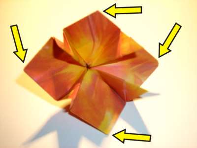 rode origami bloem rode origami bloem