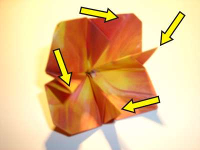 rode origami bloem rode origami bloem