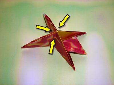 origami diagrammen voor een rode bloem