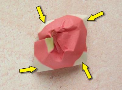 Origami Roosje vouwen Origami Roosje vouwen