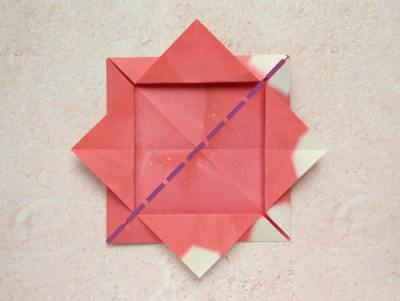 Origami Roosje vouwen Origami Roosje vouwen