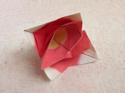 Origami Roosje vouwen