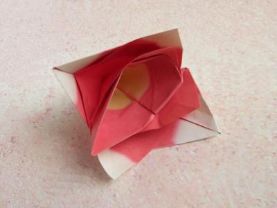 Origami Roosje vouwen Origami Roosje vouwen