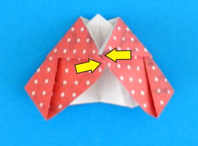 how to fold a polka dot origami skirt