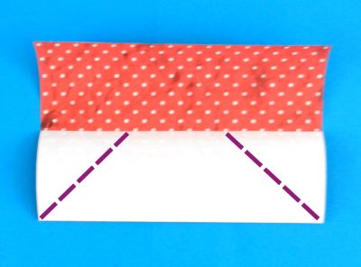 how to fold a polka dot origami skirt