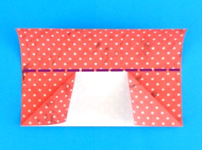 how to fold a polka dot origami skirt