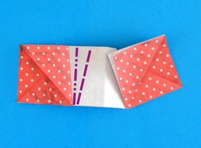 how to fold a polka dot origami skirt