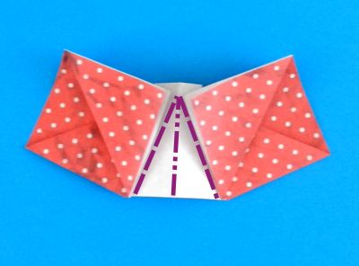 how to fold a polka dot origami skirt