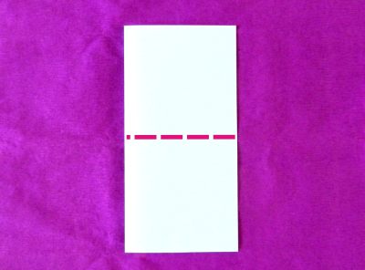 origami reserved place card folding instructions