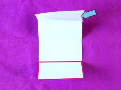 origami reserved place card folding instructions