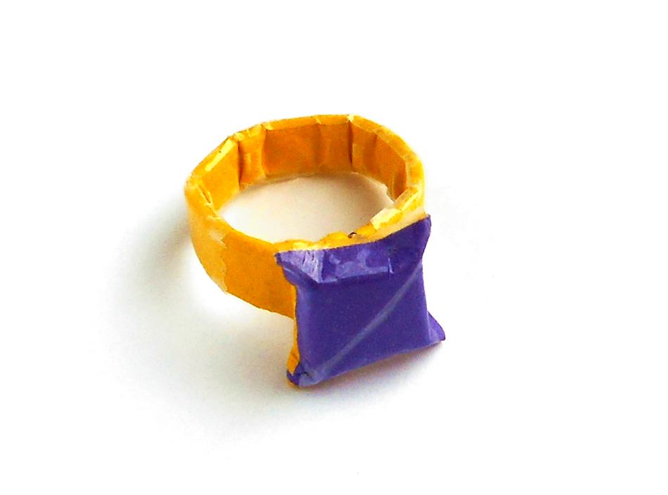 Origami ring Origami ring