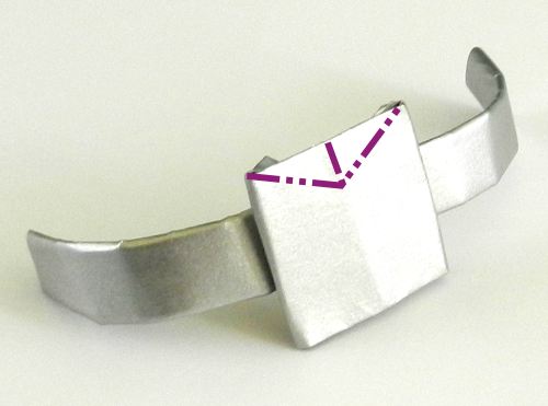 Origami ring with star diagrams