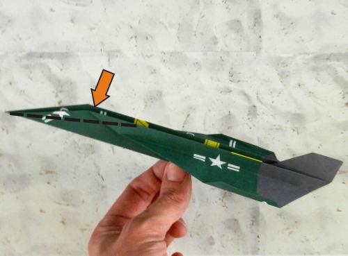 Origami Rocket Plane folding instructions