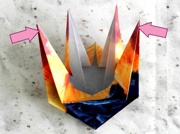Origami haan vouwen Origami haan vouwen