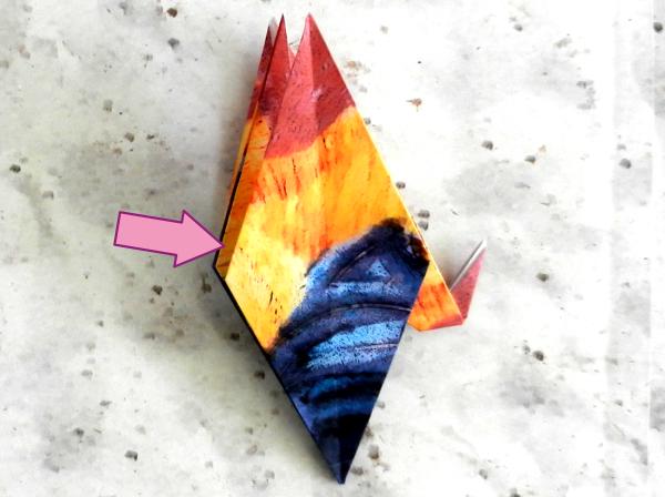 Origami haan vouwen Origami haan vouwen