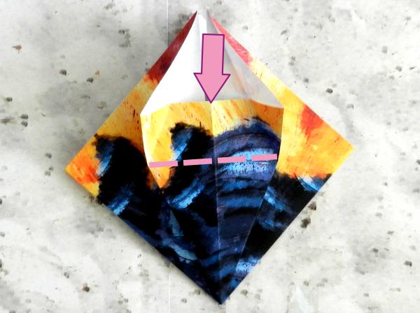 Origami haan vouwen Origami haan vouwen