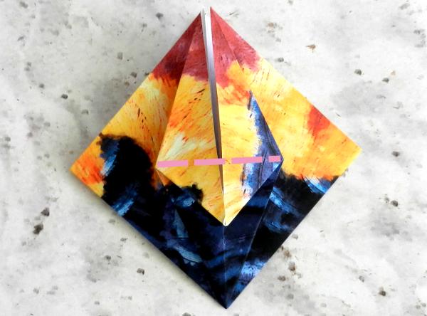 Origami haan vouwen