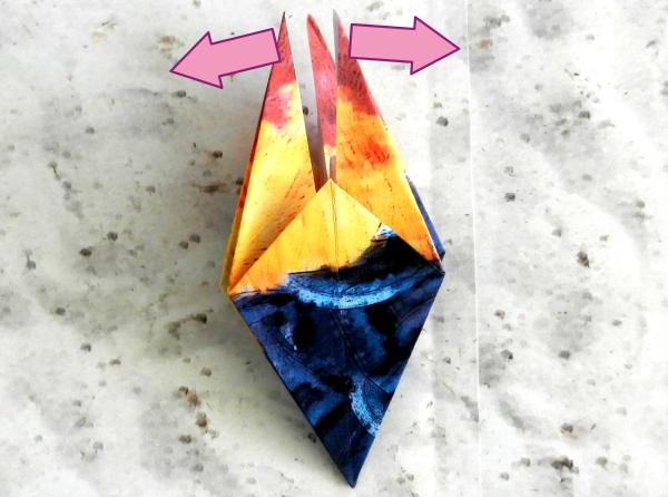 Origami haan vouwen Origami haan vouwen