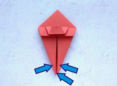 how to fold a red stylish origami rose