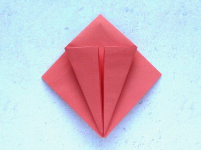 how to fold a red stylish origami rose