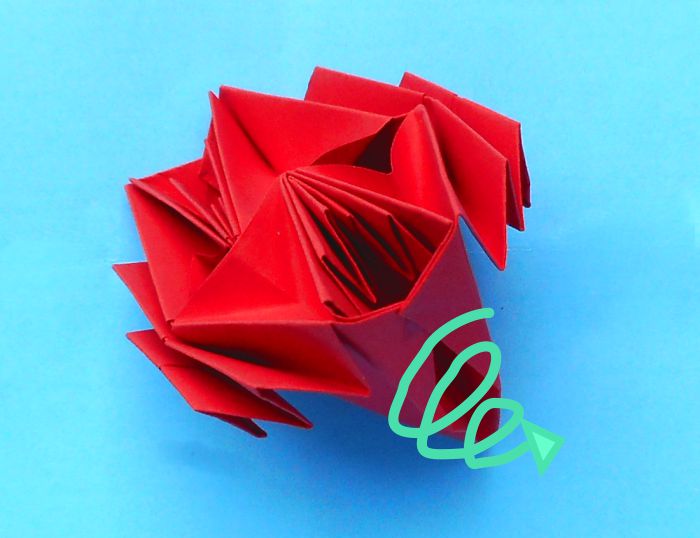 Fold Origami Roses