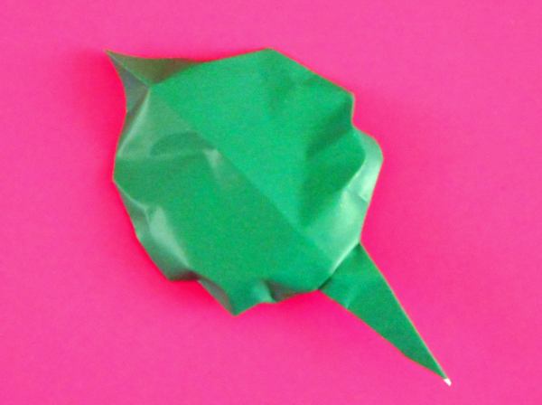 Origami leaf