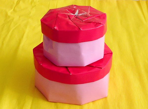 Round Origami Gift Boxes