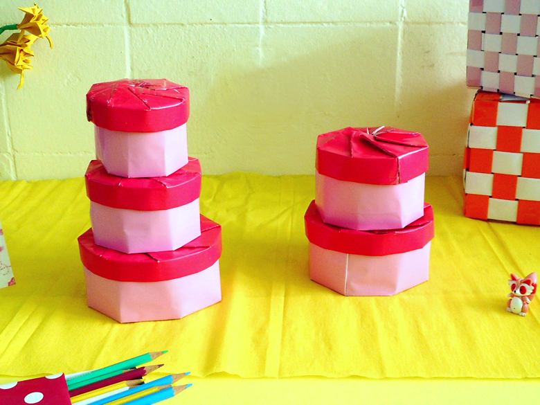 Ronde Origami Doosjes Ronde Origami Doosjes