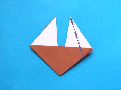 diagrams for an origami sailboat