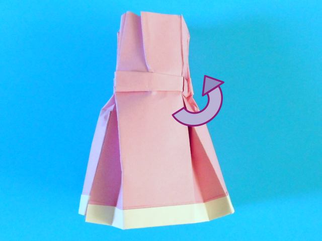 Origami jurkje vouwen