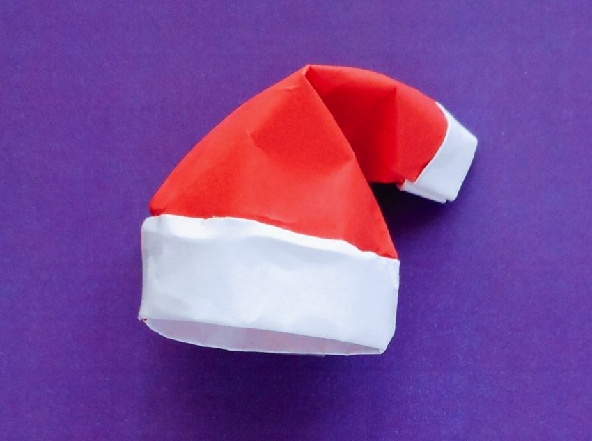 Origami Santa Hat