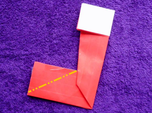 Make Origami Santa high heels