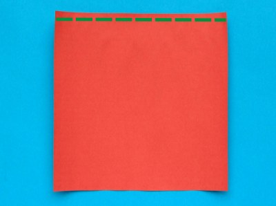 origami paper for folding a santa sock