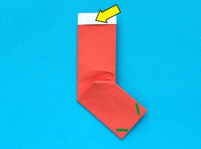 how to fold an origami santa sock