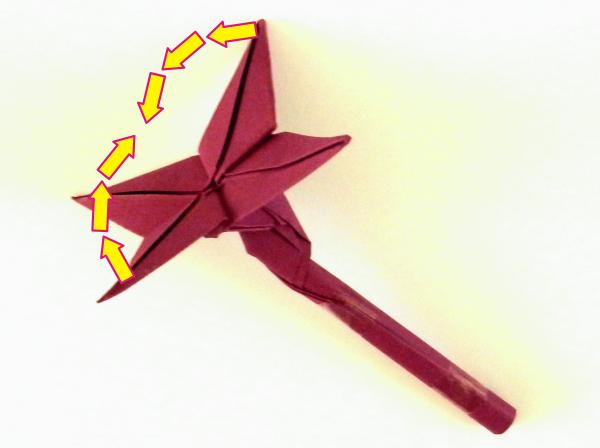 Fold an Origami scepter