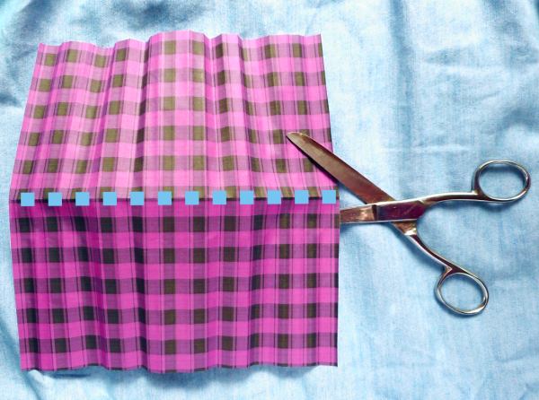 Make an Origami school skirt