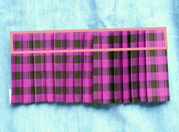 Make an Origami school skirt Make an Origami school skirt