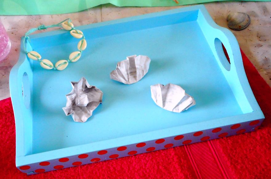 Schelpen van papier Schelpen van papier
