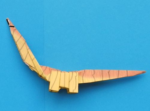 zelf een Seismosaurus met papier knutselen