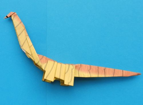 Origami Seismosaurus folding instructions