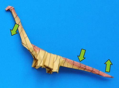 Origami Seismosaurus folding instructions