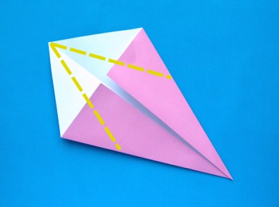 instructions for folding an origami shoulder bag